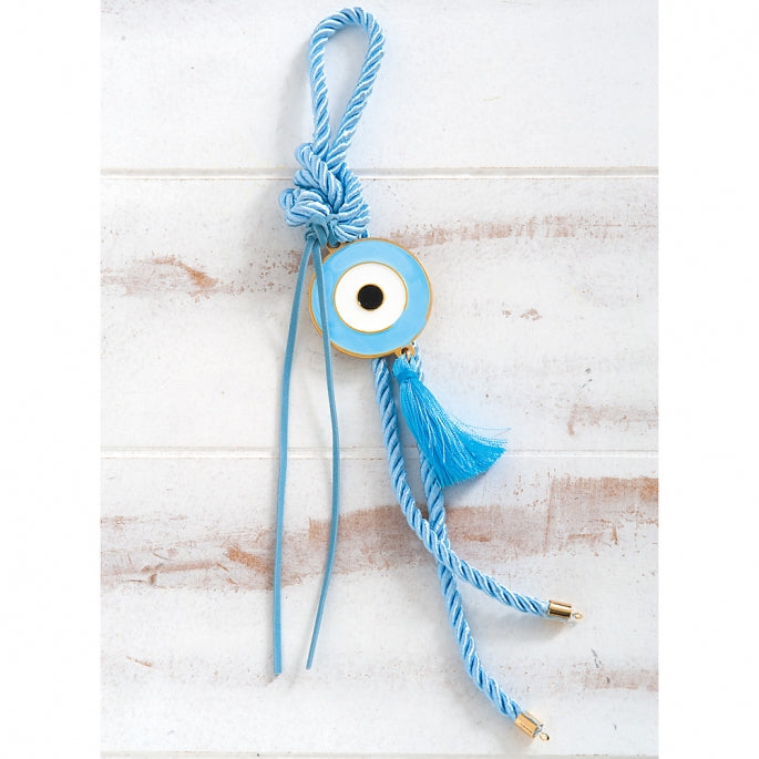 Blue Tassel Hanging Mati - Evil Eye Decor