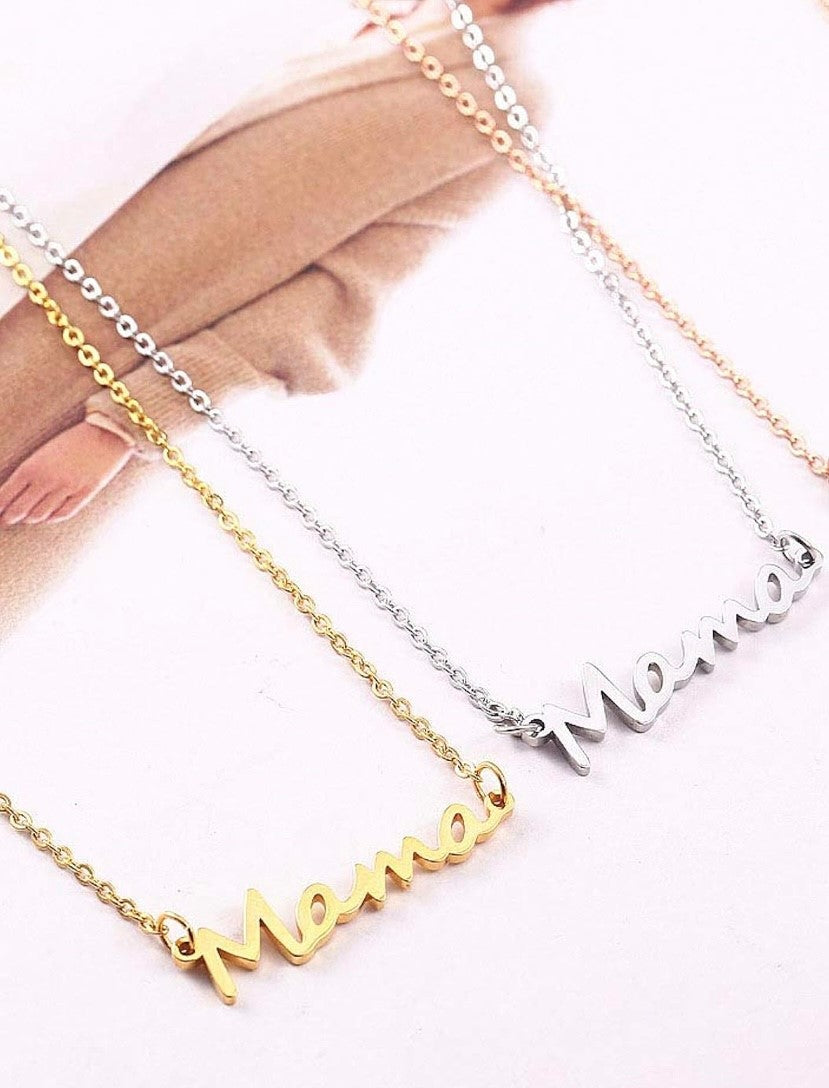 Mama Stainless Steel Necklace