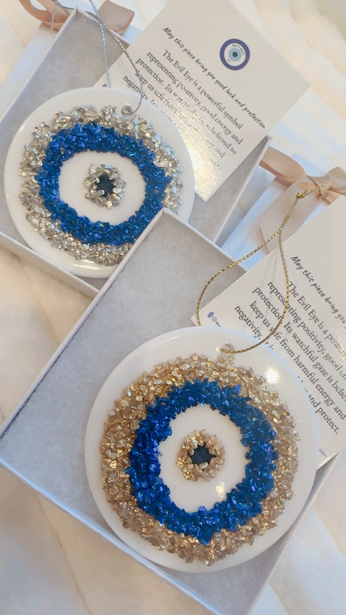Ceramic Evil Eye Handmade Ornament