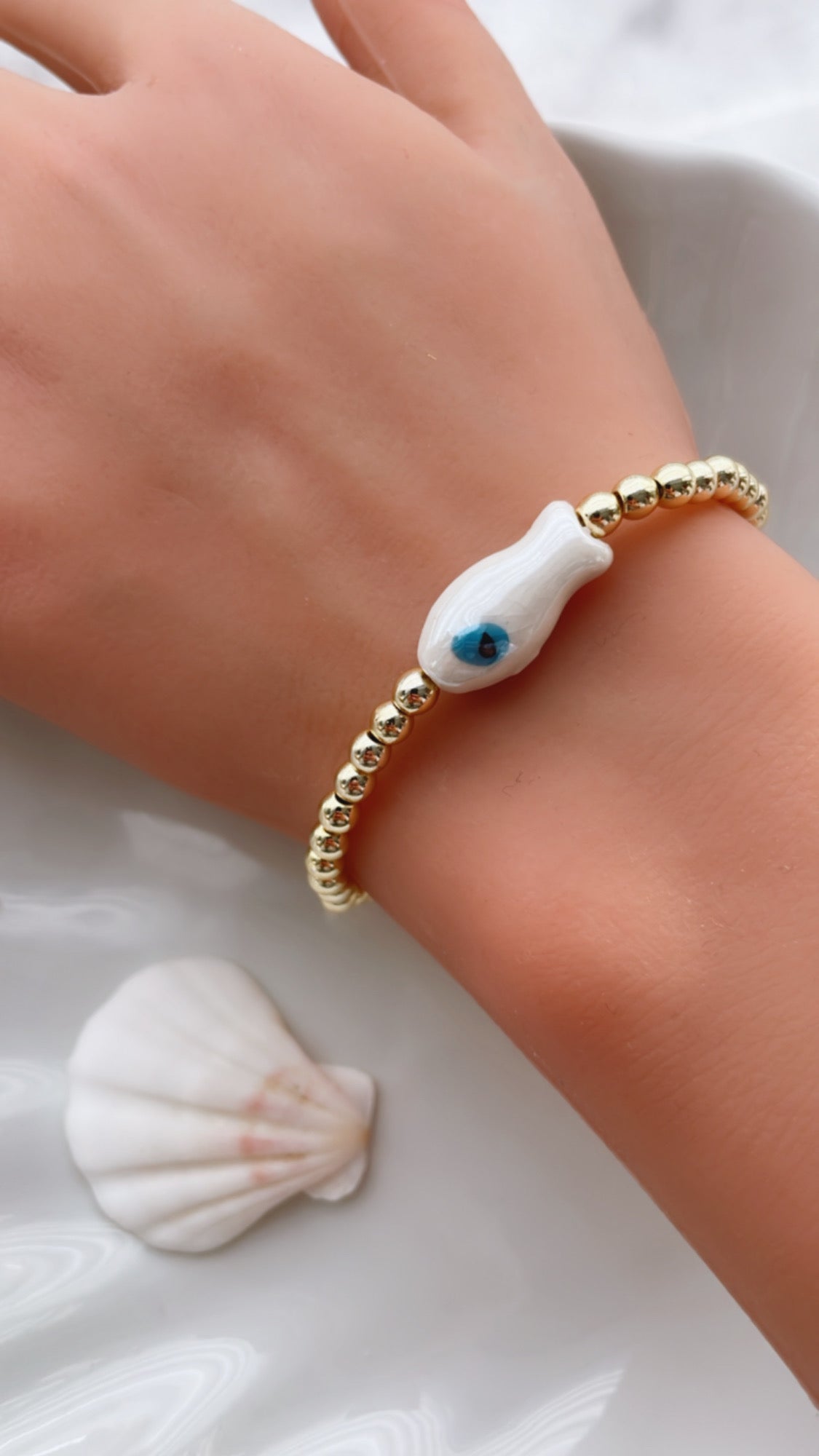 Pesce Bracelet (Silver/Gold Color)