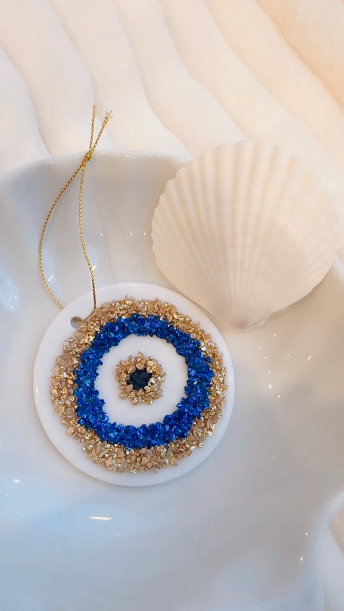 Ceramic Evil Eye Handmade Ornament