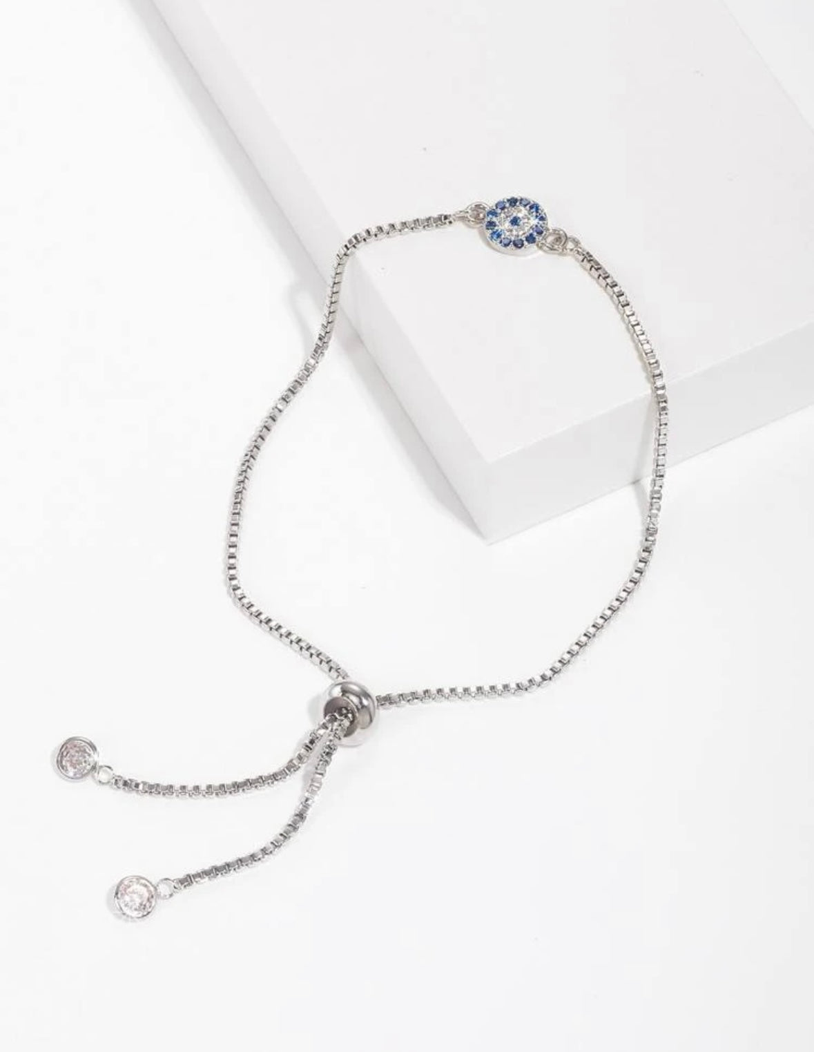 Classic Evil Eye Bracelet (Silver Color)