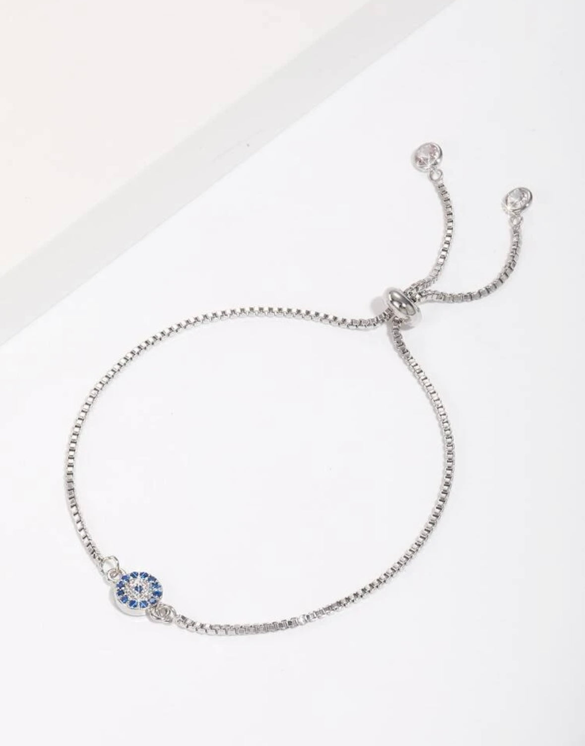 Classic Evil Eye Bracelet (Silver Color)