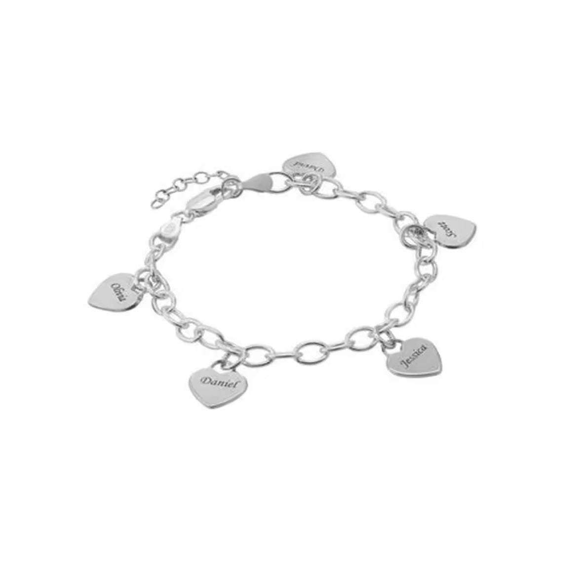 Custom Charm Heart Bracelet