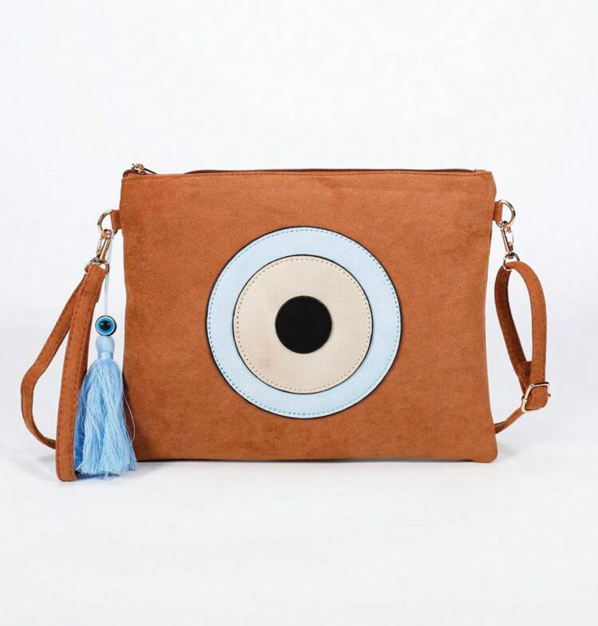 Evil Eye Crossbody Bag (Tan)