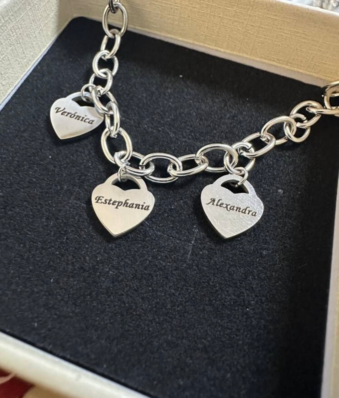 Custom Charm Heart Bracelet