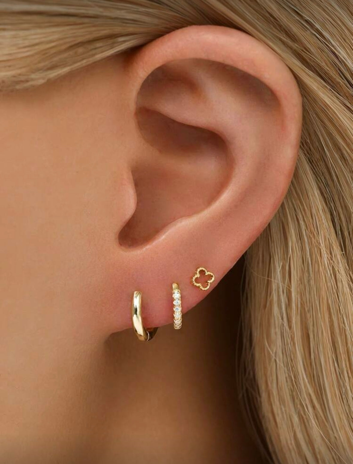 Boucles d'oreilles coeur 925 (couleur or)