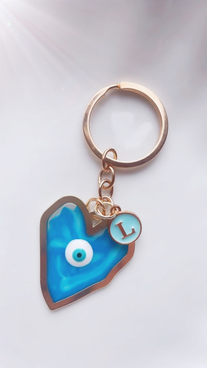 Good Vibes Heart Keychain
