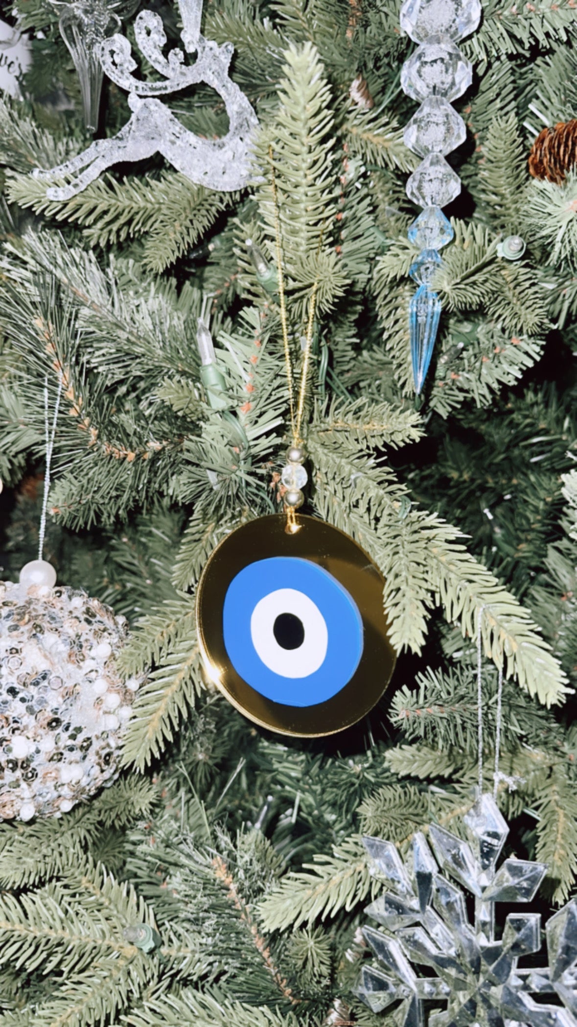 Evil Eye Mirror Ornaments