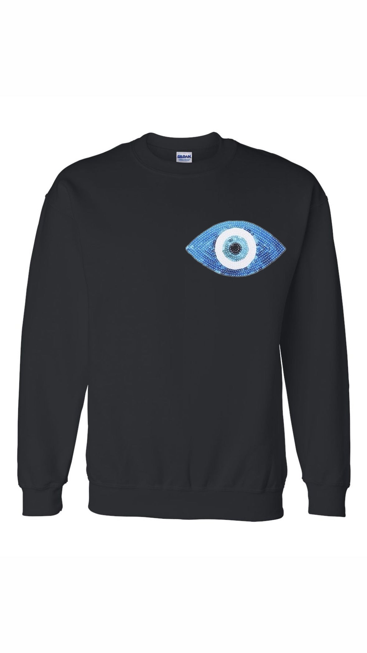 Mati Mati Sequins Adult Crewneck Sweater (Black)