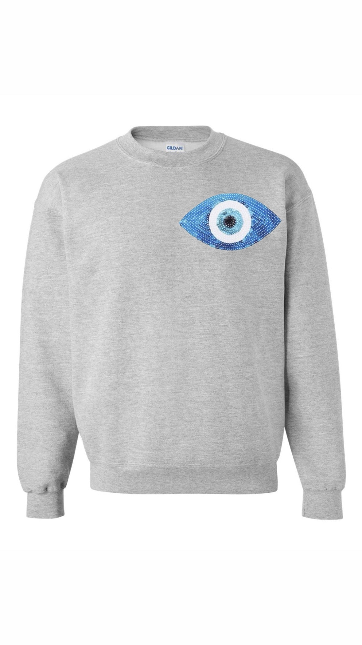 Mati Mati Sequins Adult Crewneck Sweater (Grey)