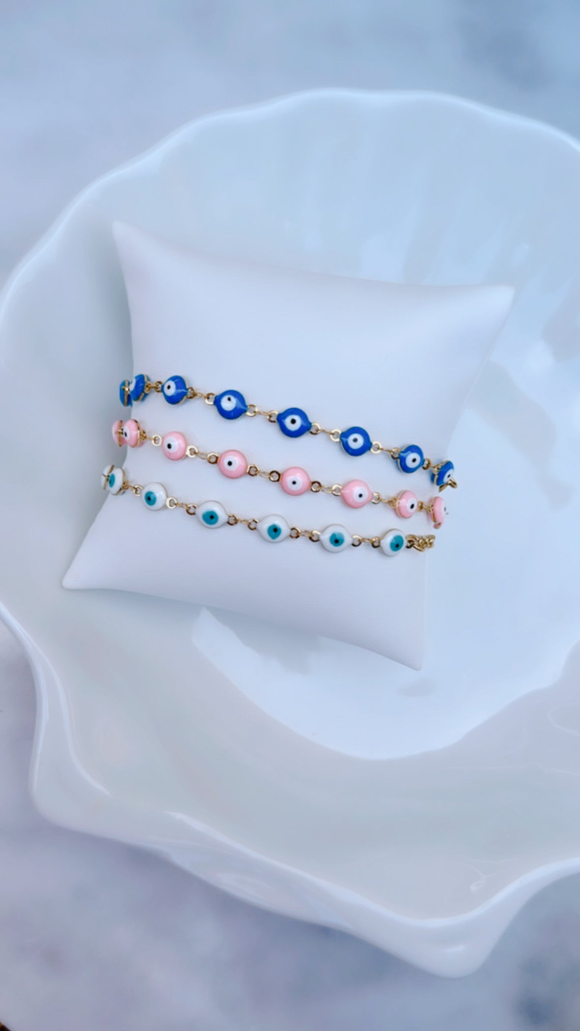 Splash of Summer Stainless Steel Mati Bracelets