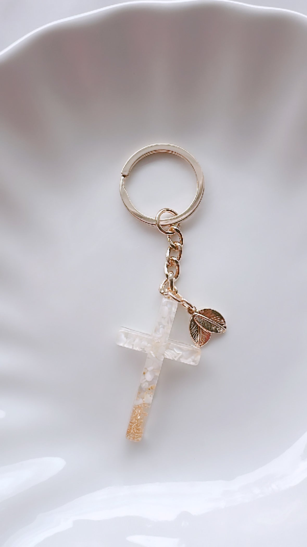 Cross Resin Keychain