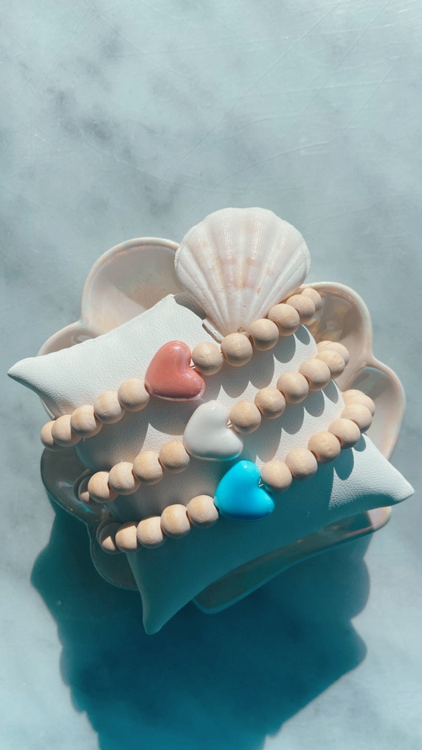 Bracelet Coeur En Céramique
