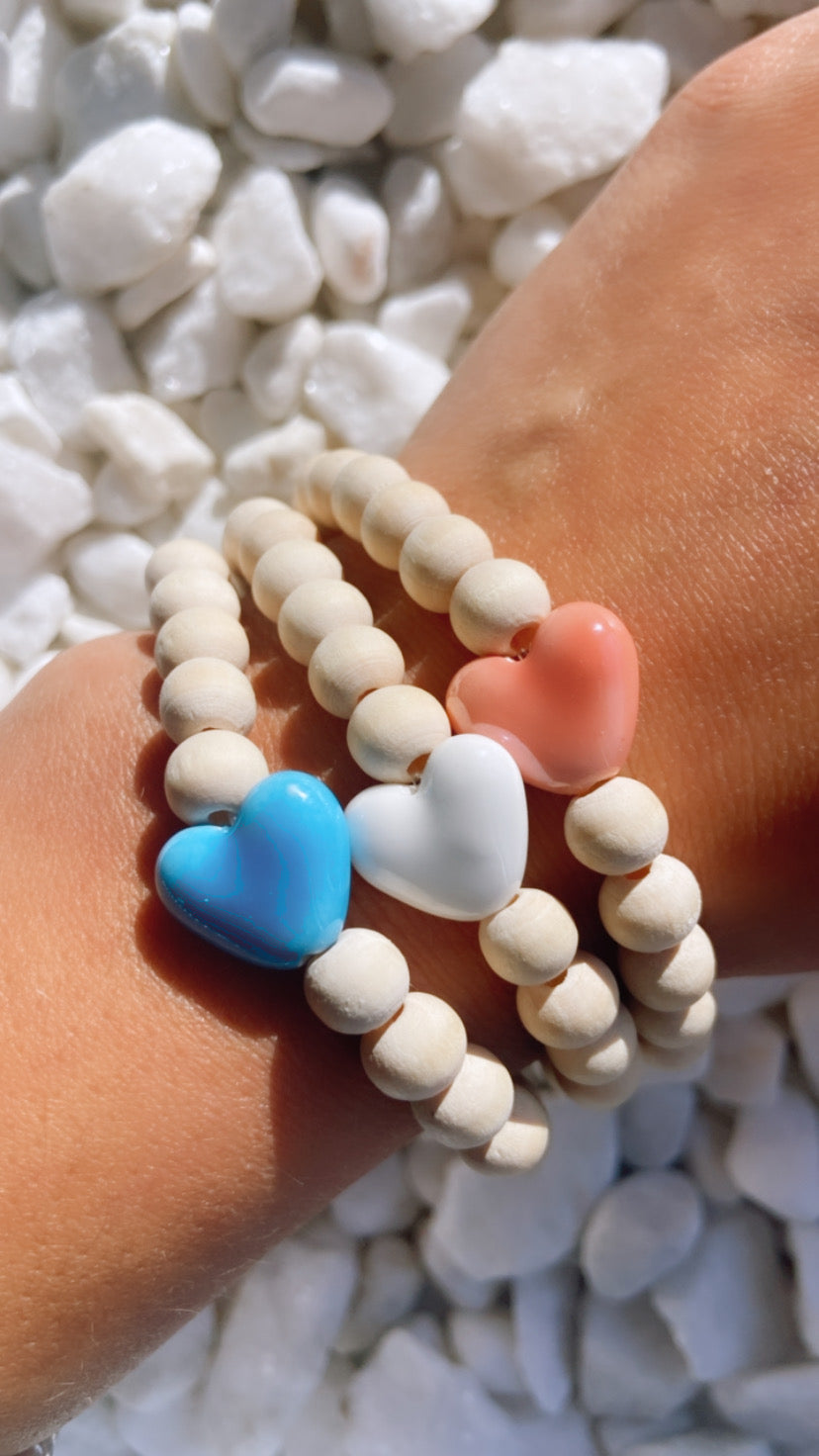 Bracelet Coeur En Céramique