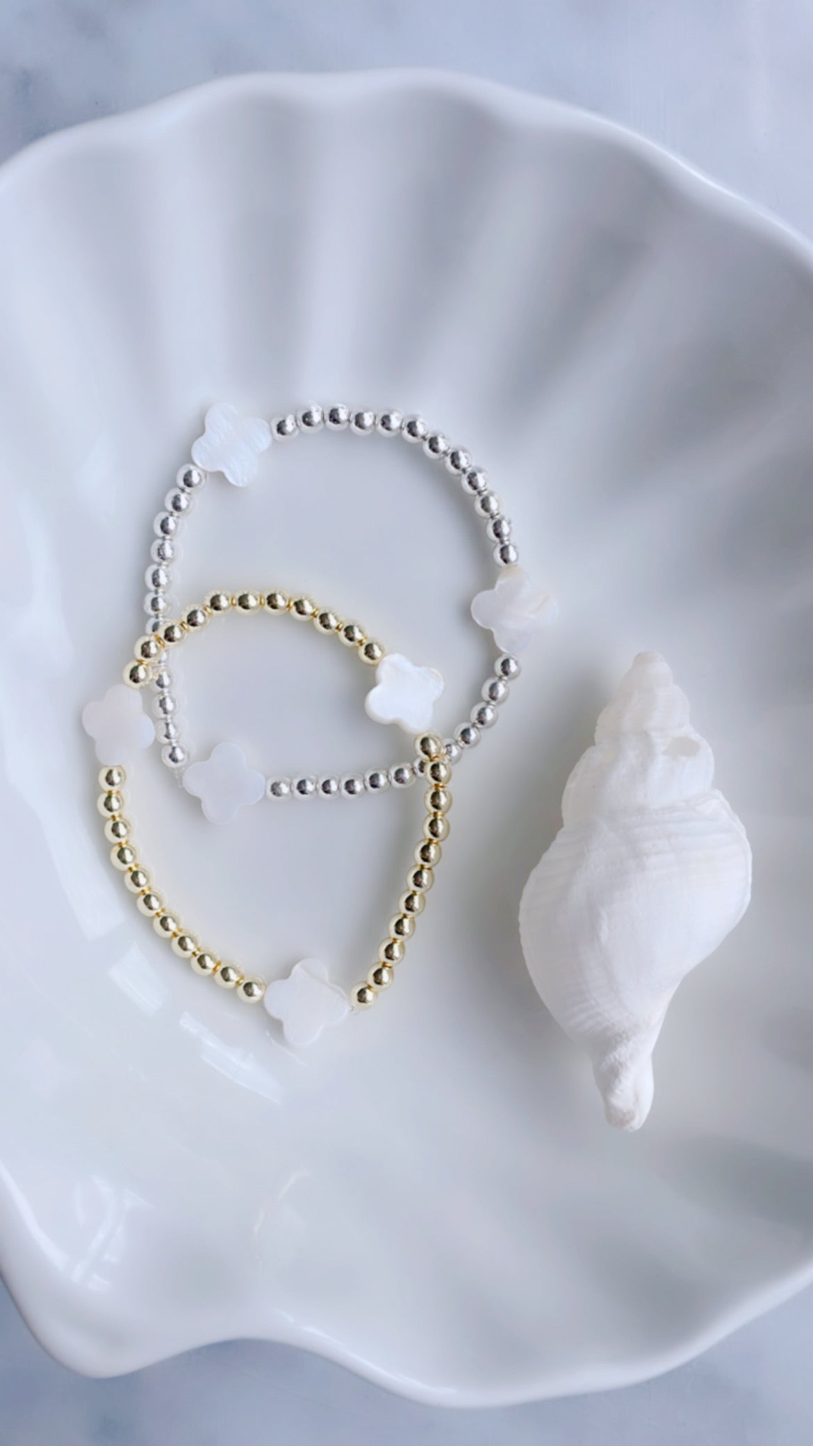 Clover Good Luck Bracelet (Gold/Silver)