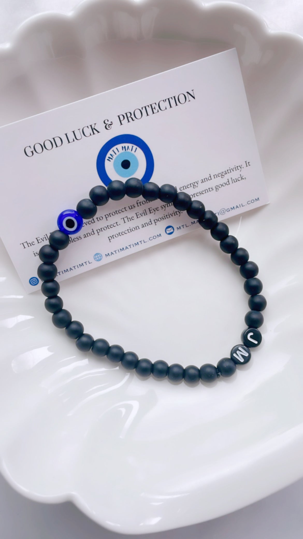 Initial Mati Bracelet (Men)