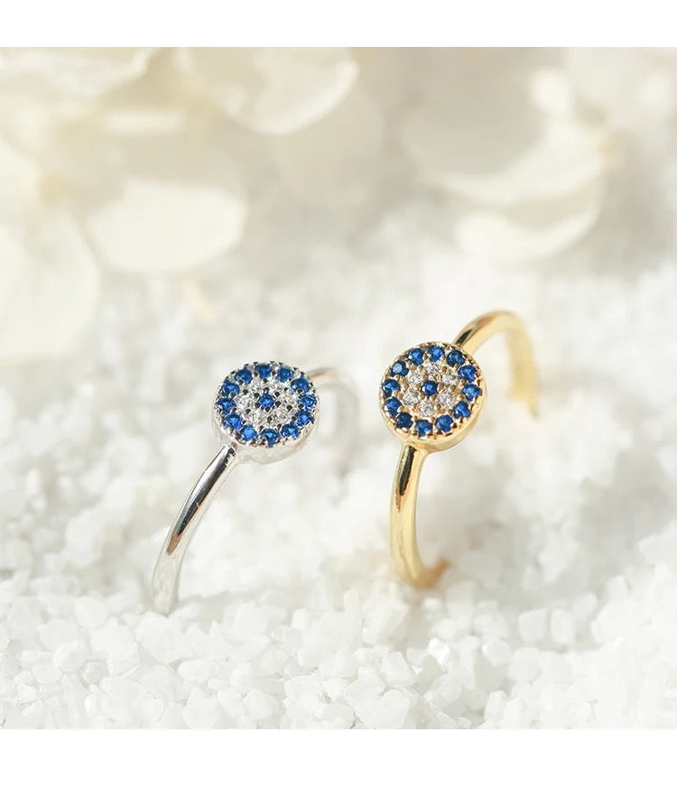 Bague classique Evil Eye 925 (couleur or)