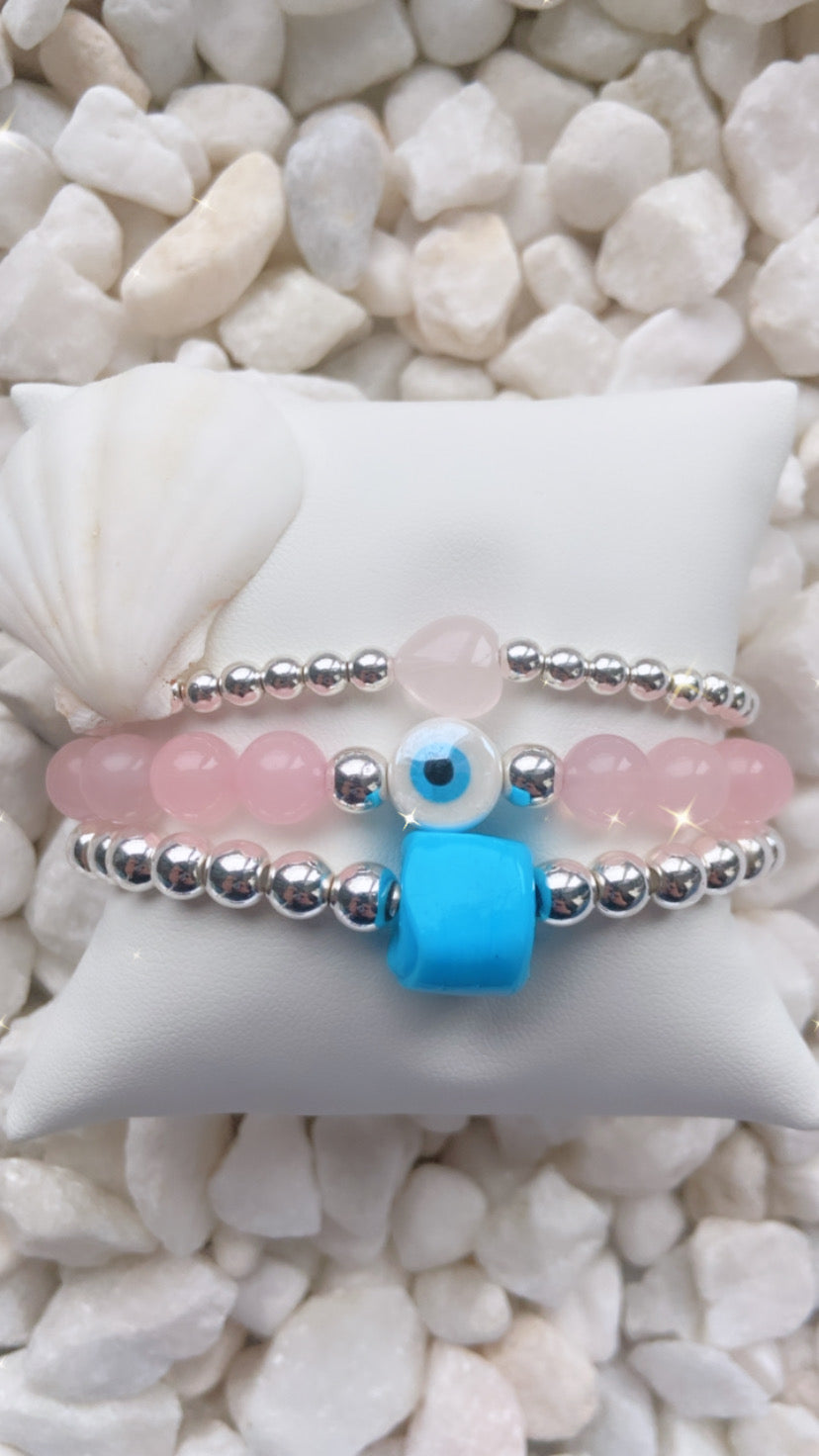 Pretty in Pink Santorini Bracelet (Pink in the City)