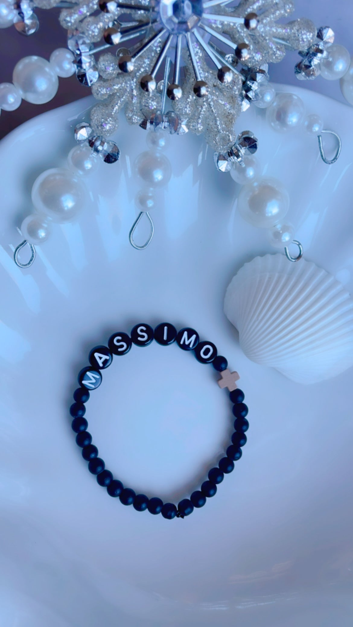 Bracelet Prénom Croix (Garçons)