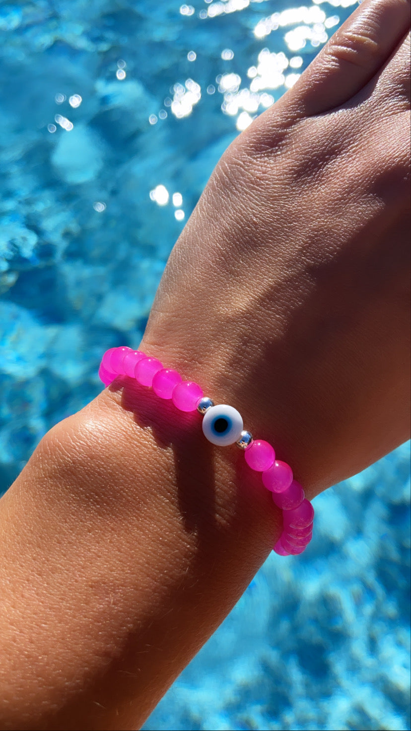 Hot Pink Santorini Bracelet
