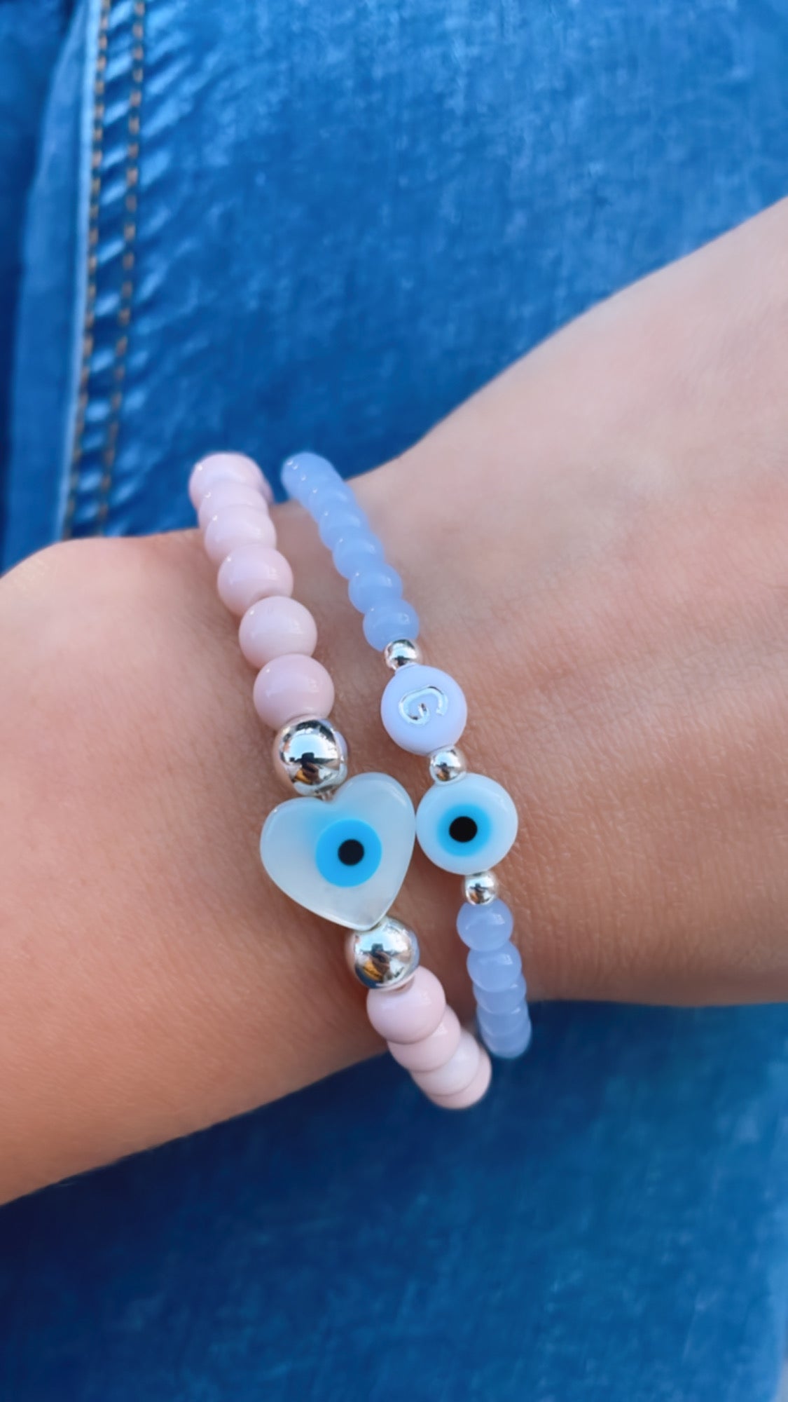 Name Bracelet - Women (4mm Glass Beads)