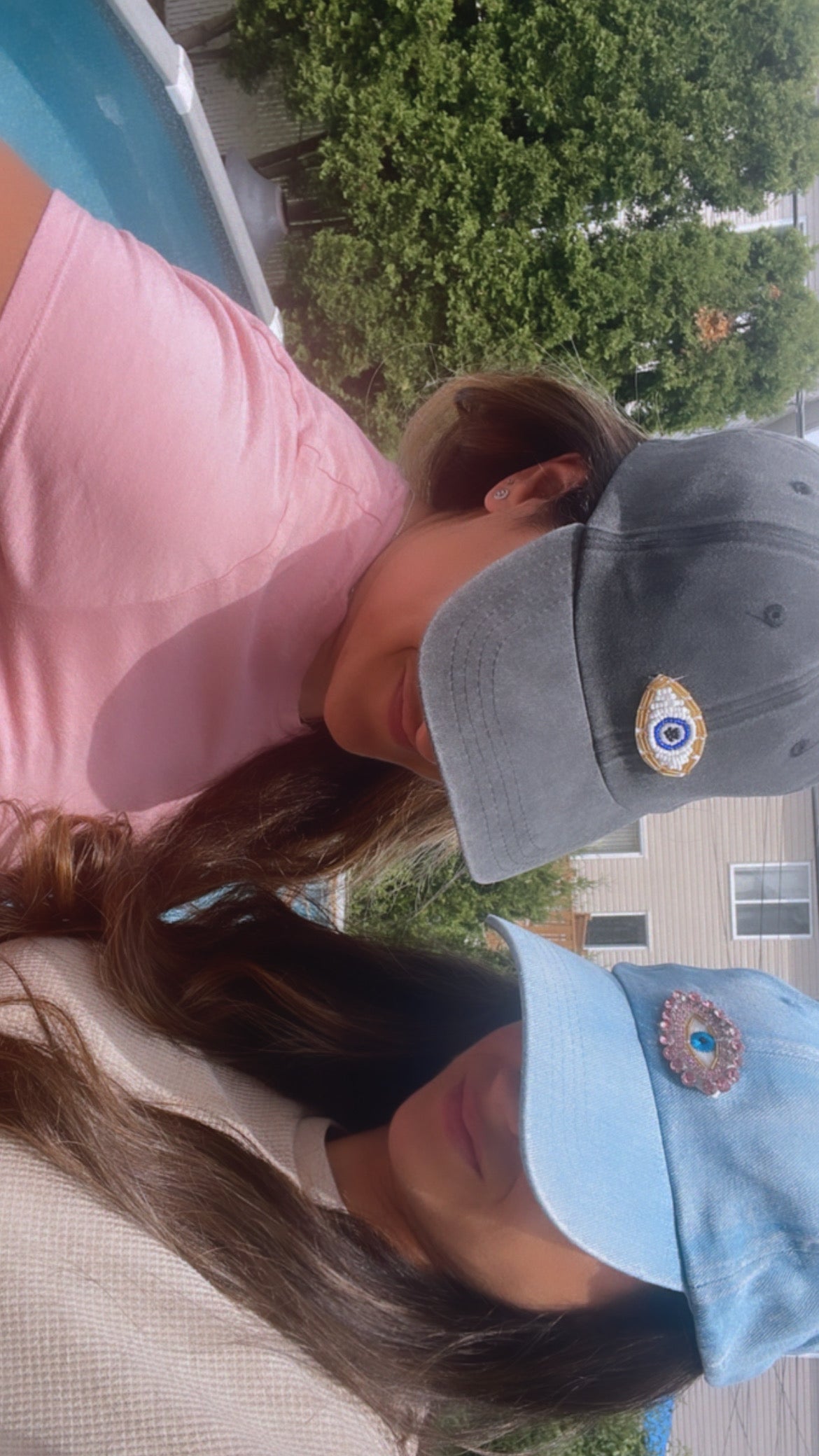 Evil Eye Denim Cap