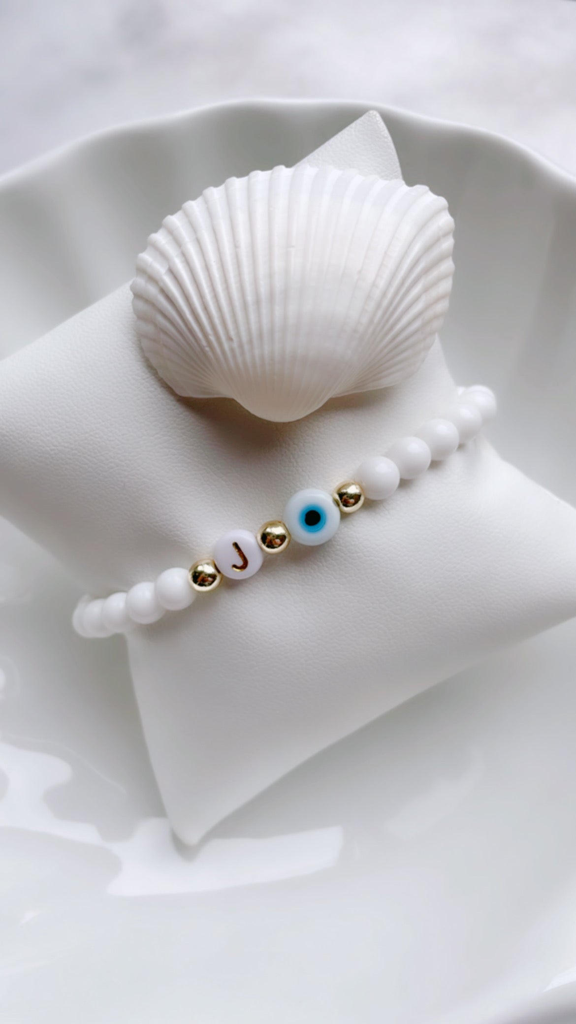Bracelet Prénom - Femme (Perles de Verre 6mm)
