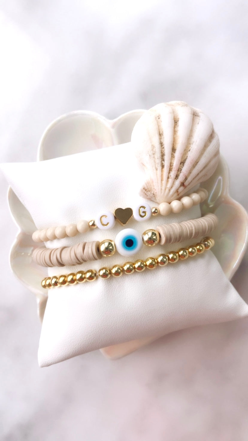 Name Bracelet - Women (4mm Glass Beads)