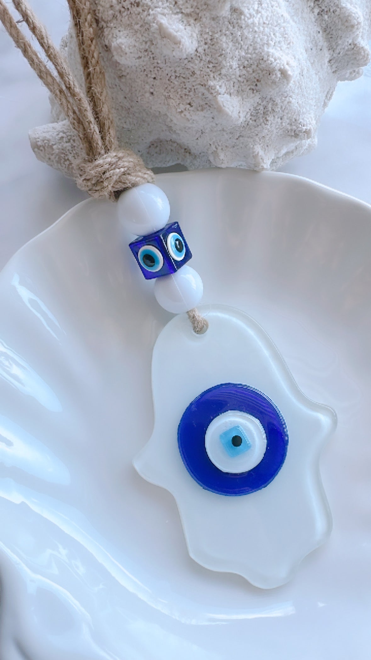 Glass Hamsa Home Decor