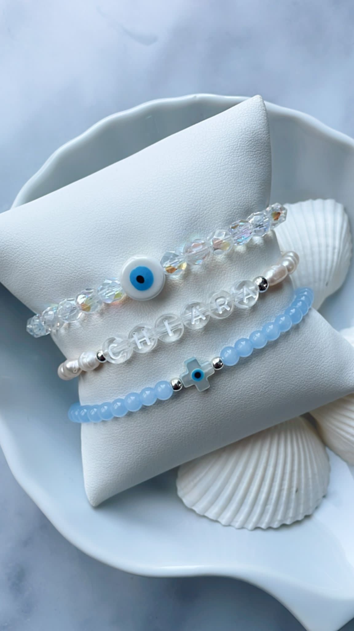 Name Bracelet - Women (Freshwater Pearl Beads)