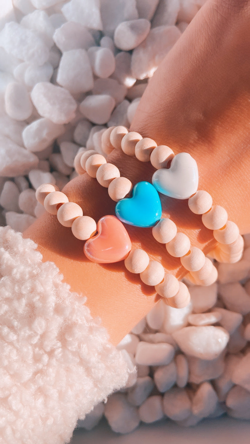 Bracelet Coeur En Céramique