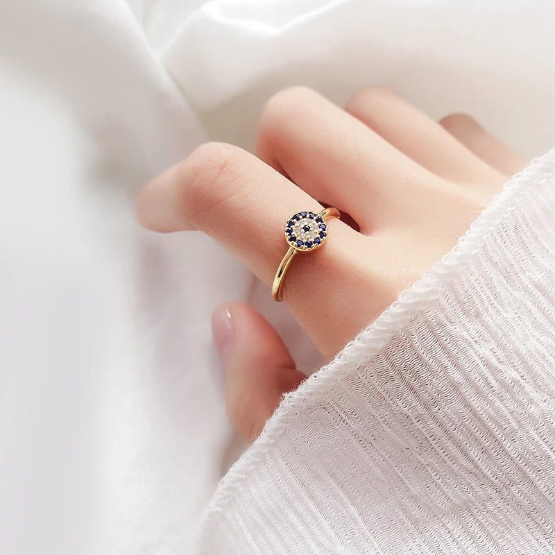 Bague classique Evil Eye 925 (couleur or)