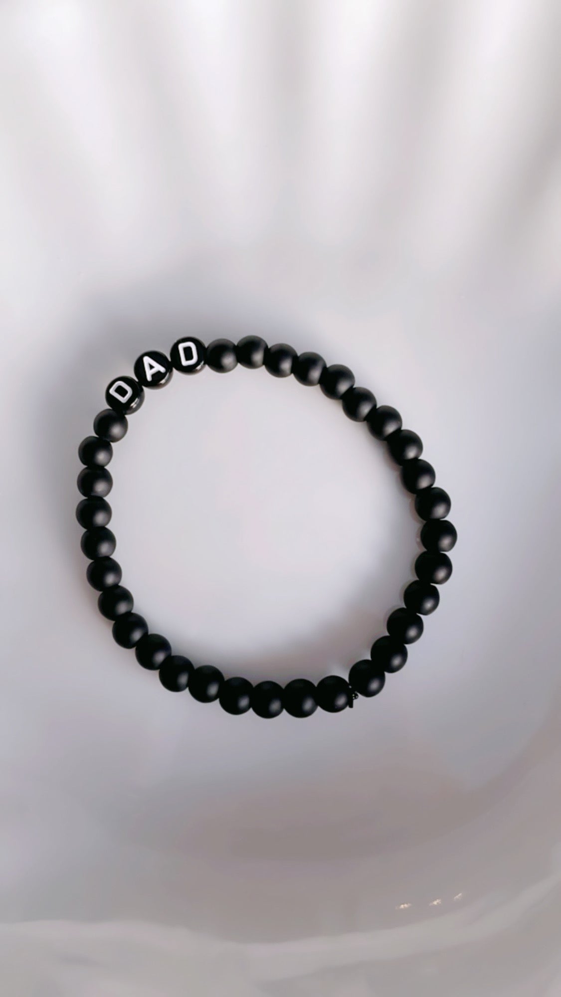 Name Onyx Bracelet (Men)