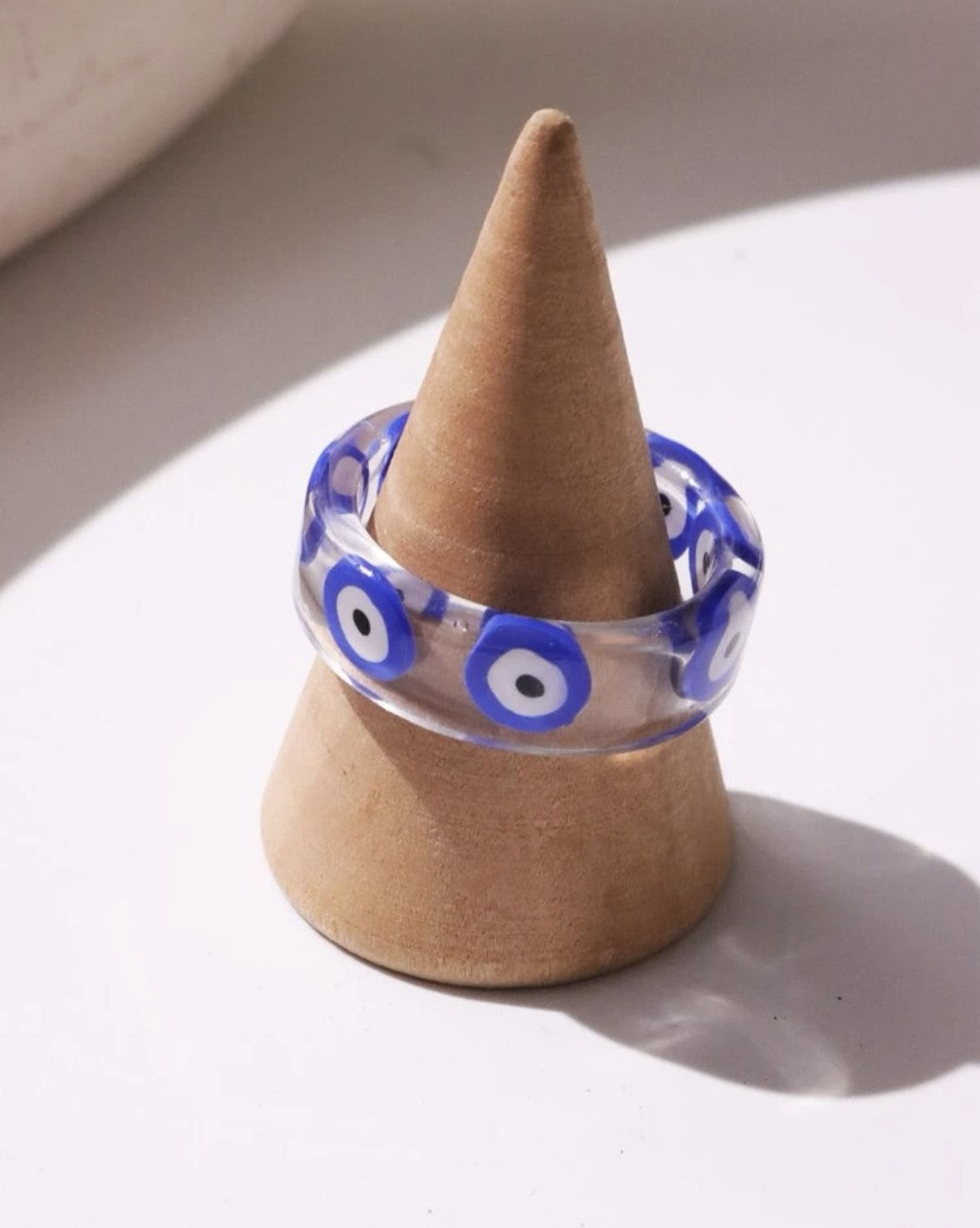 Evil Eye Trendy Plastic Ring
