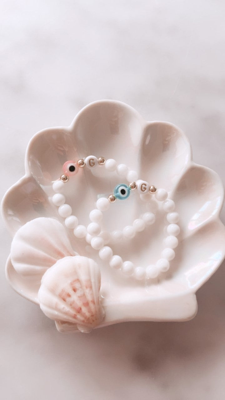 Name Bracelet - Children (6mm Glass Beads)