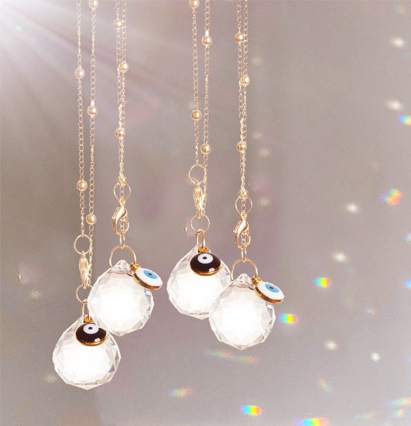 Crystal Evil Eye Charm