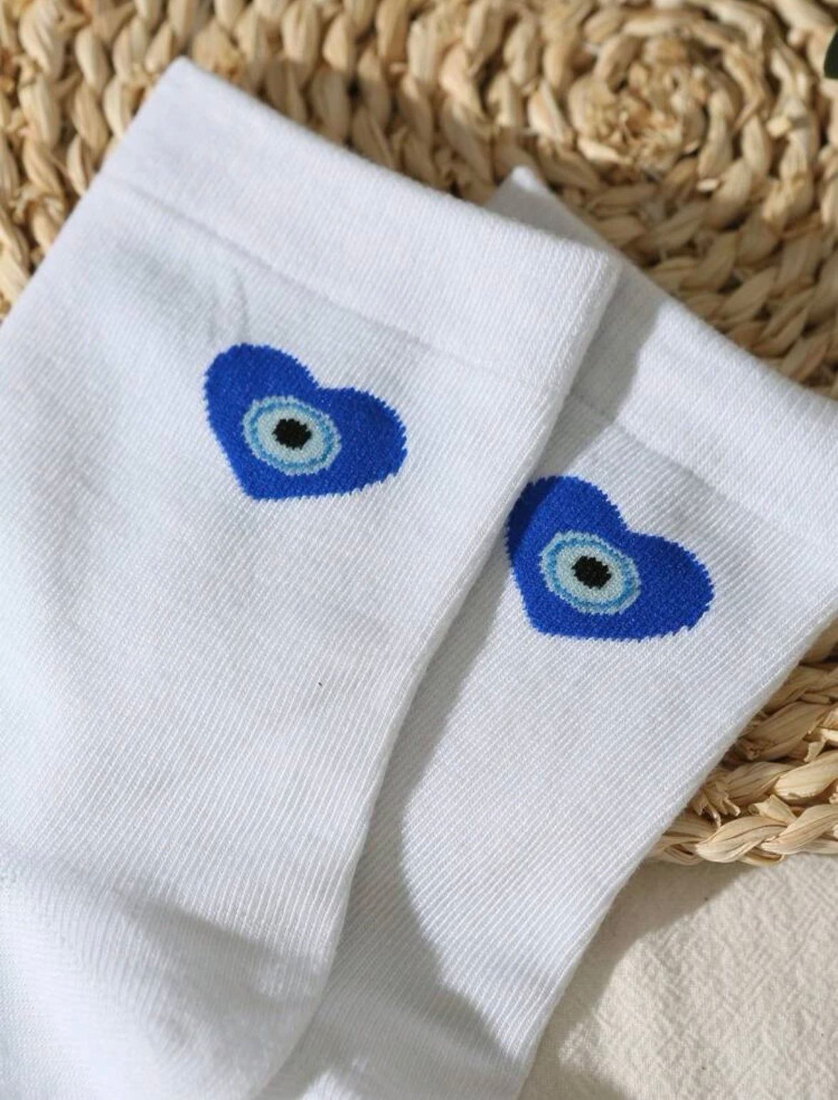 Evil Eye Crew Socks