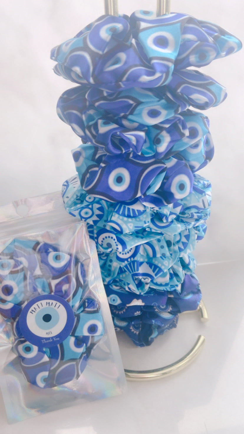 Evil Eye Hair Scrunchie