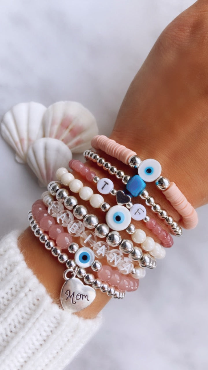 Heart Mom Charm Bracelet