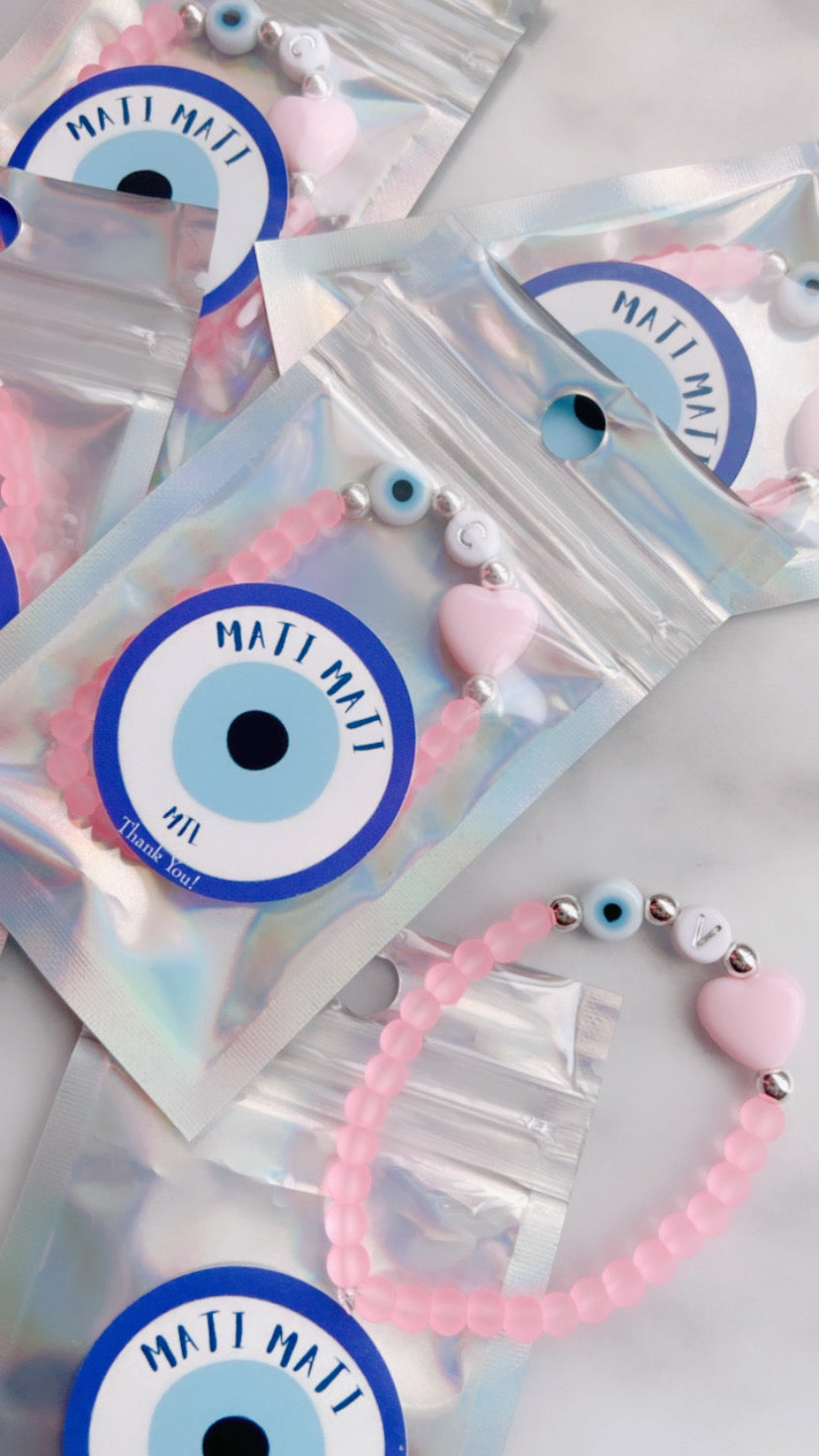 Bubble Gum Heart Bracelet (Girls)