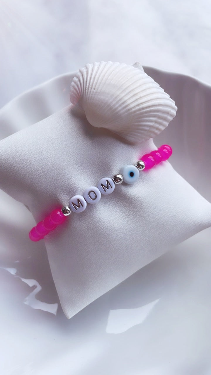 Hot Pink Name Bracelet