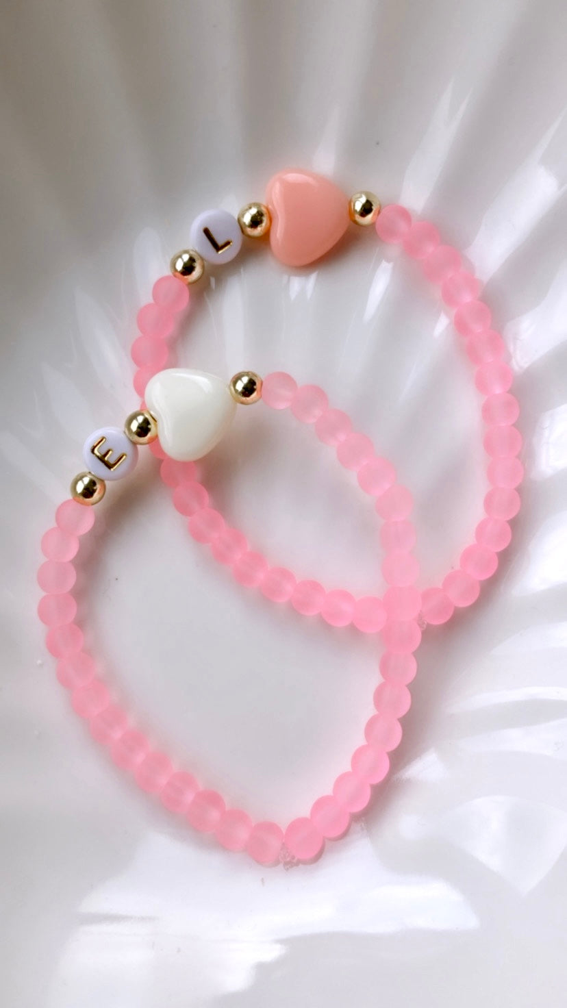 Bubble Gum Heart Bracelet (Girls)