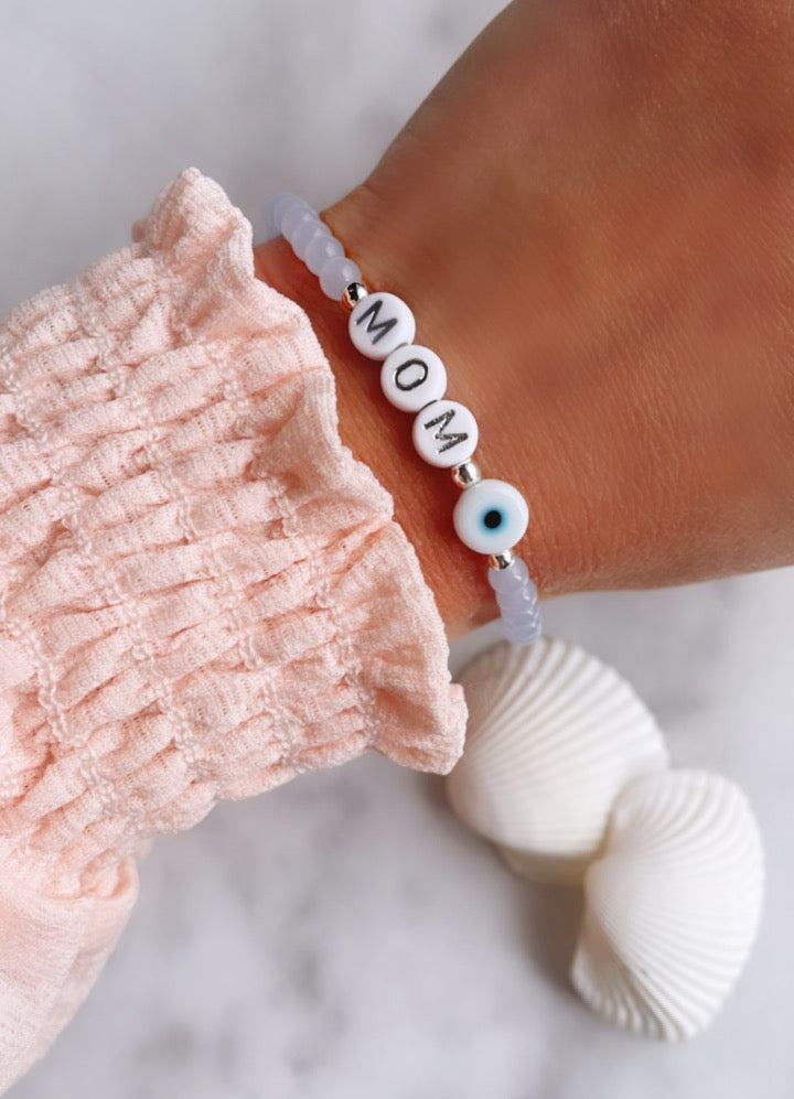 Sapphire Blue Name Bracelet
