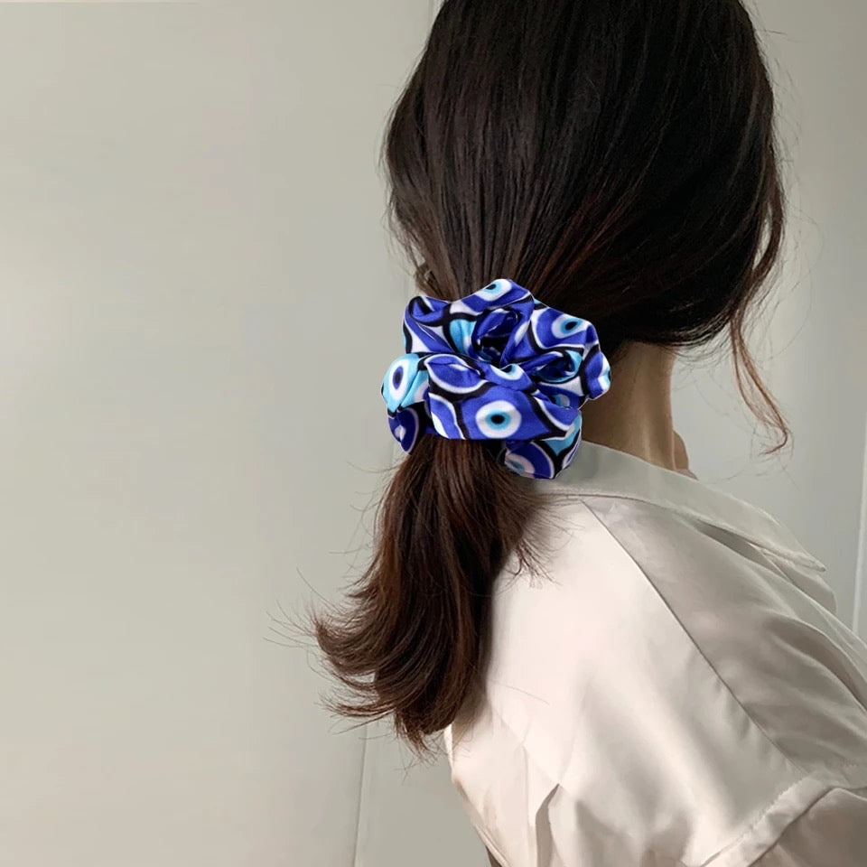 Evil Eye Hair Scrunchie