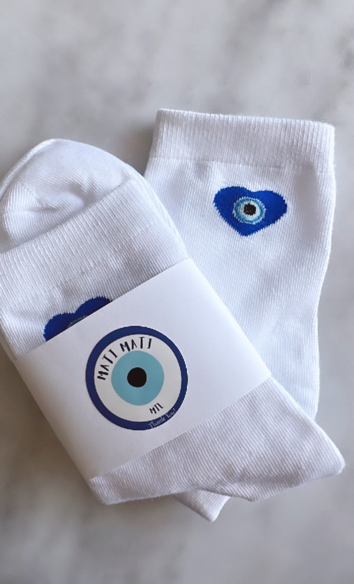 Evil Eye Crew Socks