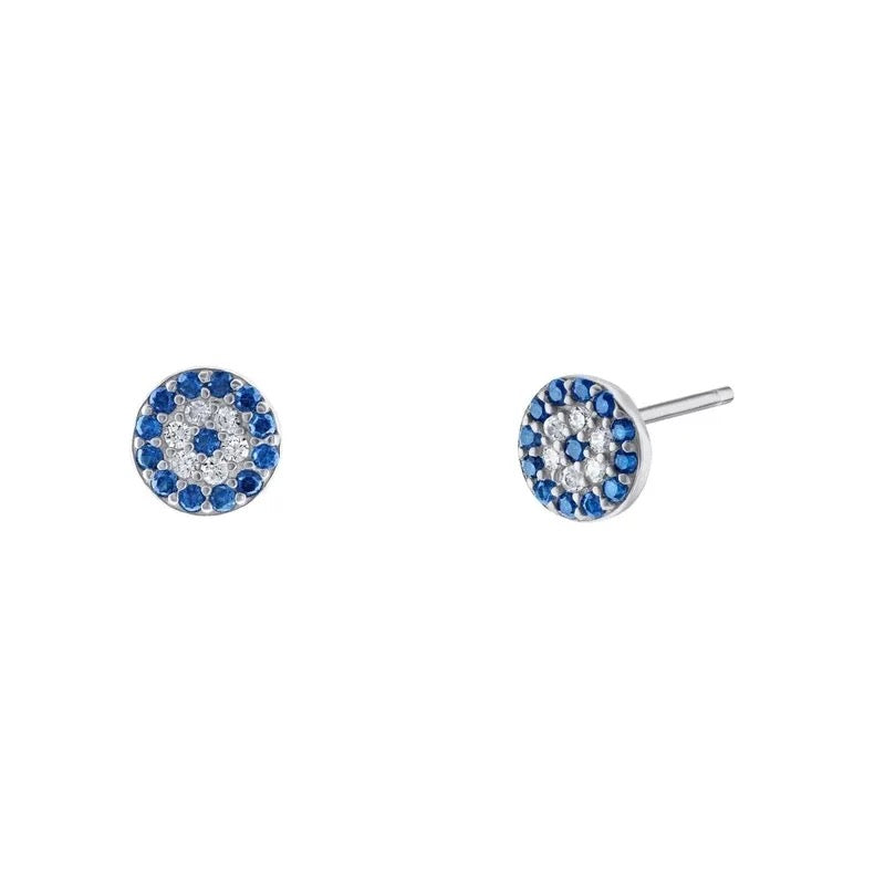 Classic 925 Evil Eye Earrings (Silver Color)