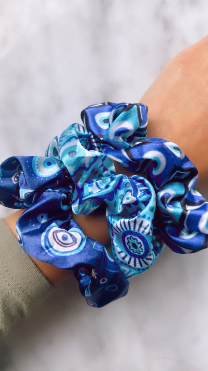 Evil Eye Hair Scrunchie