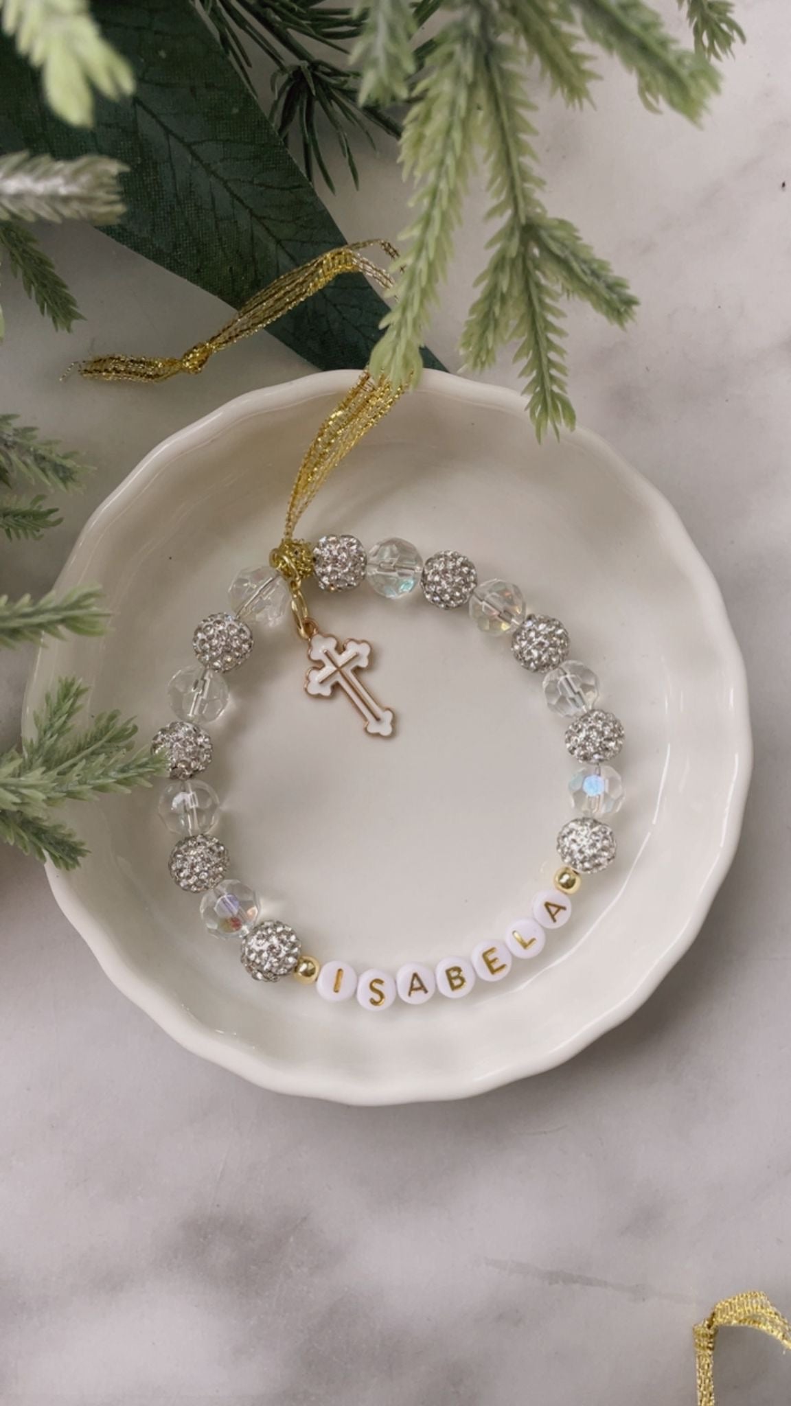 Crystal Beaded Evil Eye Handmade Ornament