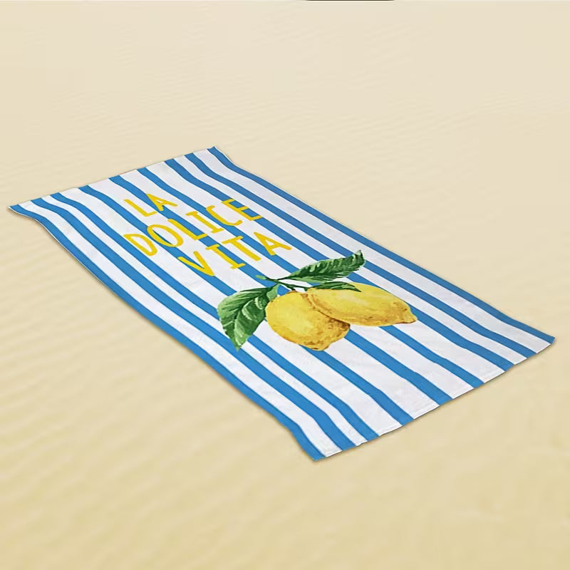 Lemon Dolce Vita Beach Towel